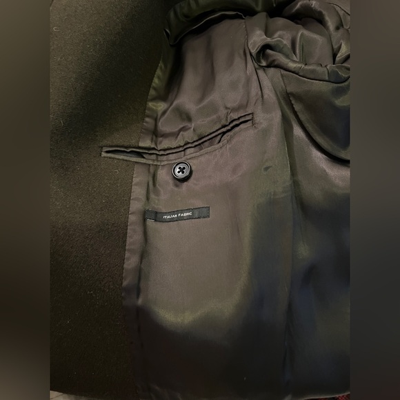 Club monaco Mens loukas funnel neck wool coat - Picture 7 of 10